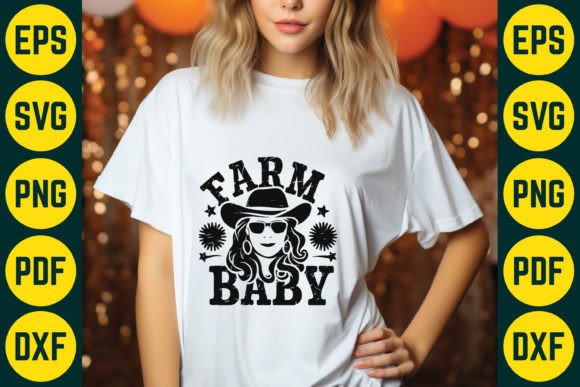 Farm Baby SVG T-Shirt Design: Graphics and Crafts for Creative Publishing