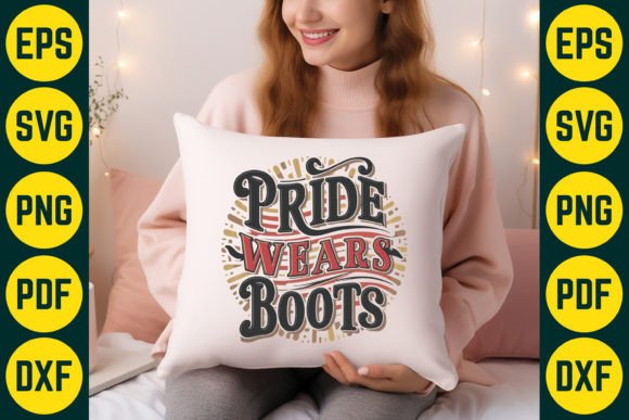 Pride Wears Boots SVG T-Shirt Design